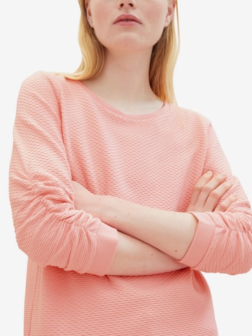 TOM TAILOR DENIM Sweatshirt in Pink