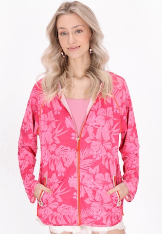 IZIA Tussenjas in Roze: voorkant