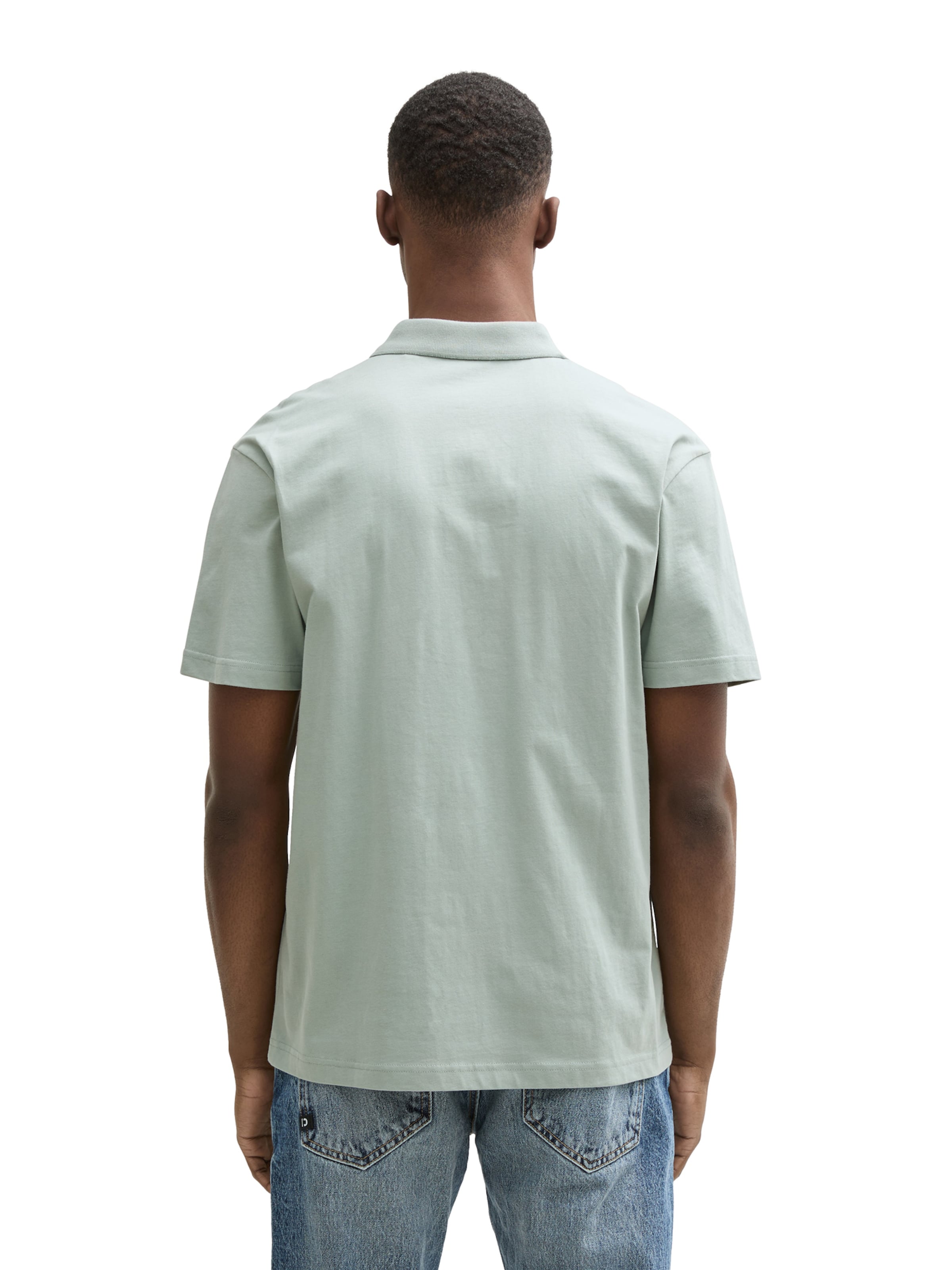 TOM TAILOR DENIM Poloshirt in Grün