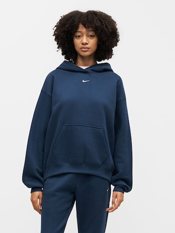 Nike Sportswear Μπλούζα φούτερ 'Studio Fleece' σε μπλε: μπροστά