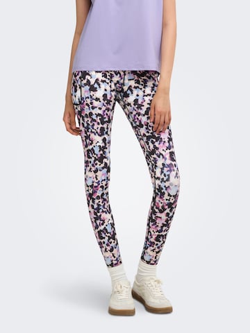 ONLY PLAY Skinny Workout Pants 'ONPJAM-2' in Beige: front