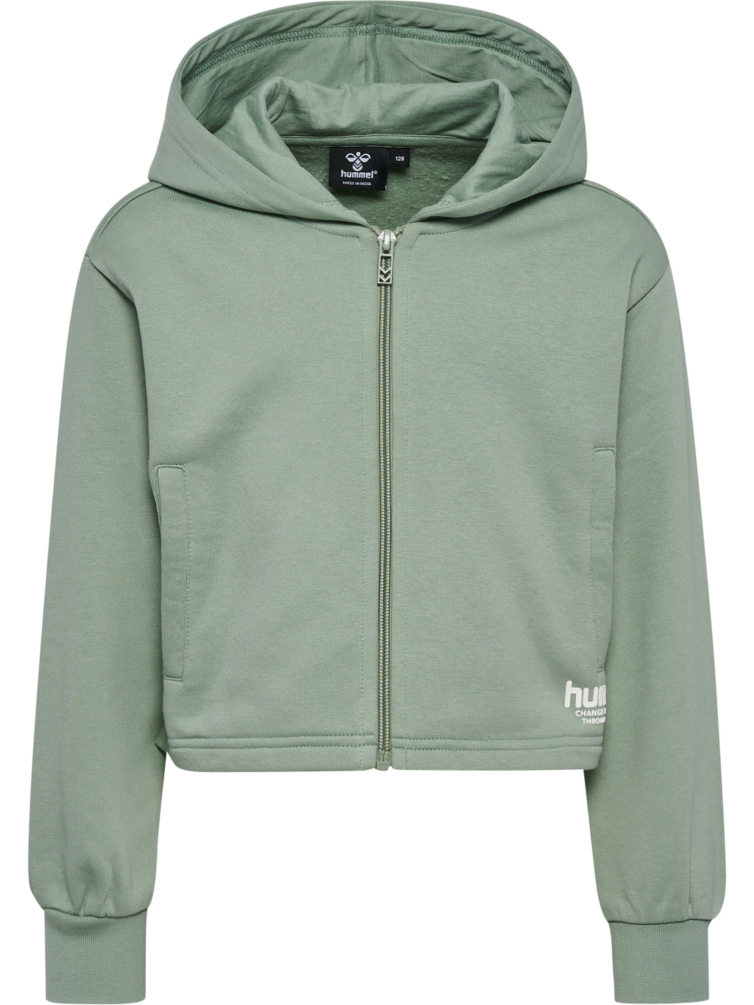 Hummel Sweatvest in Grijs: voorkant