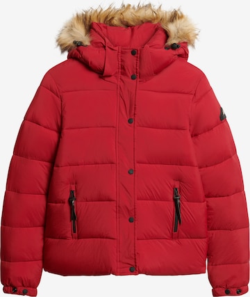 Veste d’hiver Superdry & Co en rouge : devant