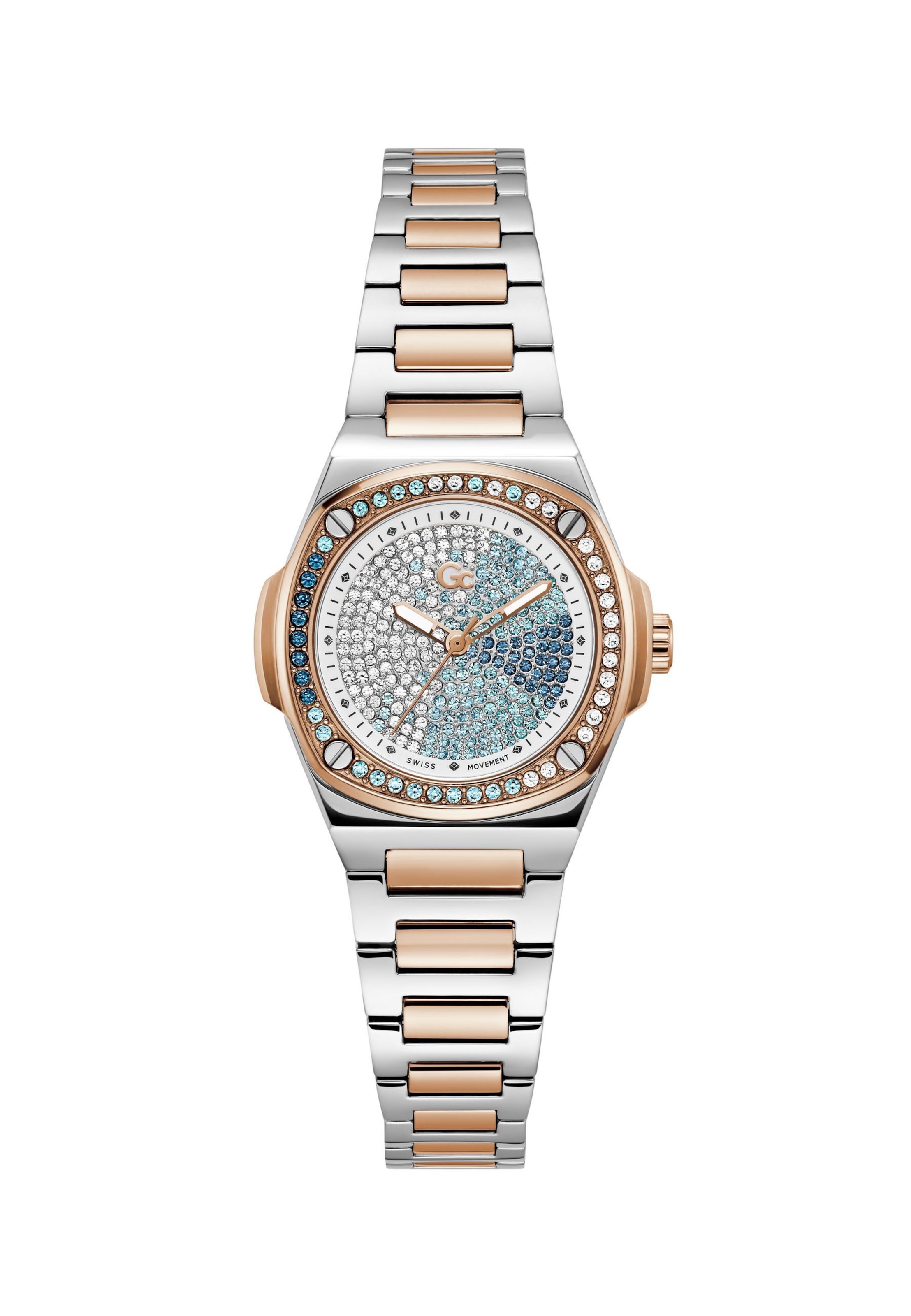 Gc Analog watch 'Coussin' in Silver: front