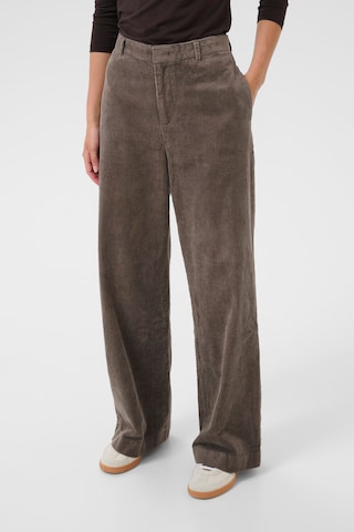 Wide Leg Pantalon 'Clarisse' Part Two en marron : devant