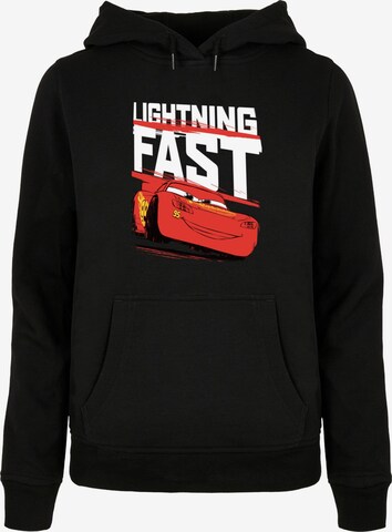 ABSOLUTE CULT Sweatshirt 'Cars - Lightning Fast' in Zwart: voorkant