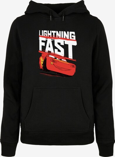 ABSOLUTE CULT Sweatshirt 'Cars - Lightning Fast' in gelb / knallrot / schwarz / weiß, Produktansicht