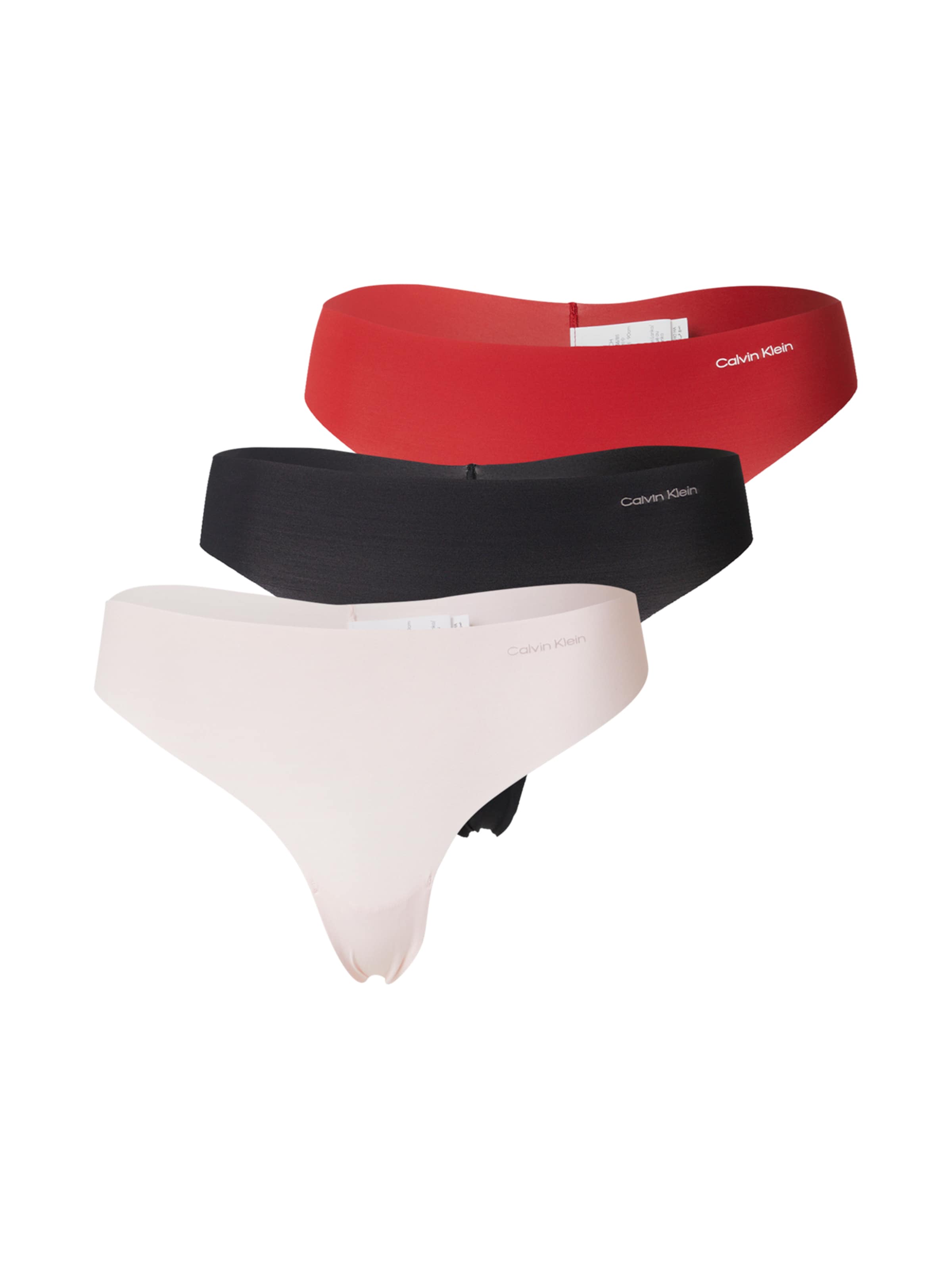 Regular Tanga 'Invisibles' de la Calvin Klein Underwear pe roșu: față