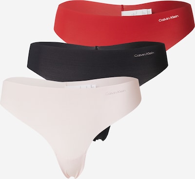 Siaurikės 'Invisibles' iš Calvin Klein Underwear, spalva – raudona / juoda / balkšva, Prekių apžvalga