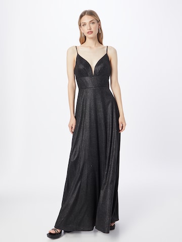 Unique Evening Dress in Black: front