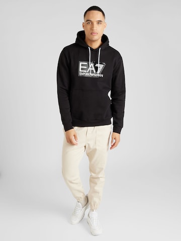 EA7 Emporio Armani Sweatshirt in Zwart