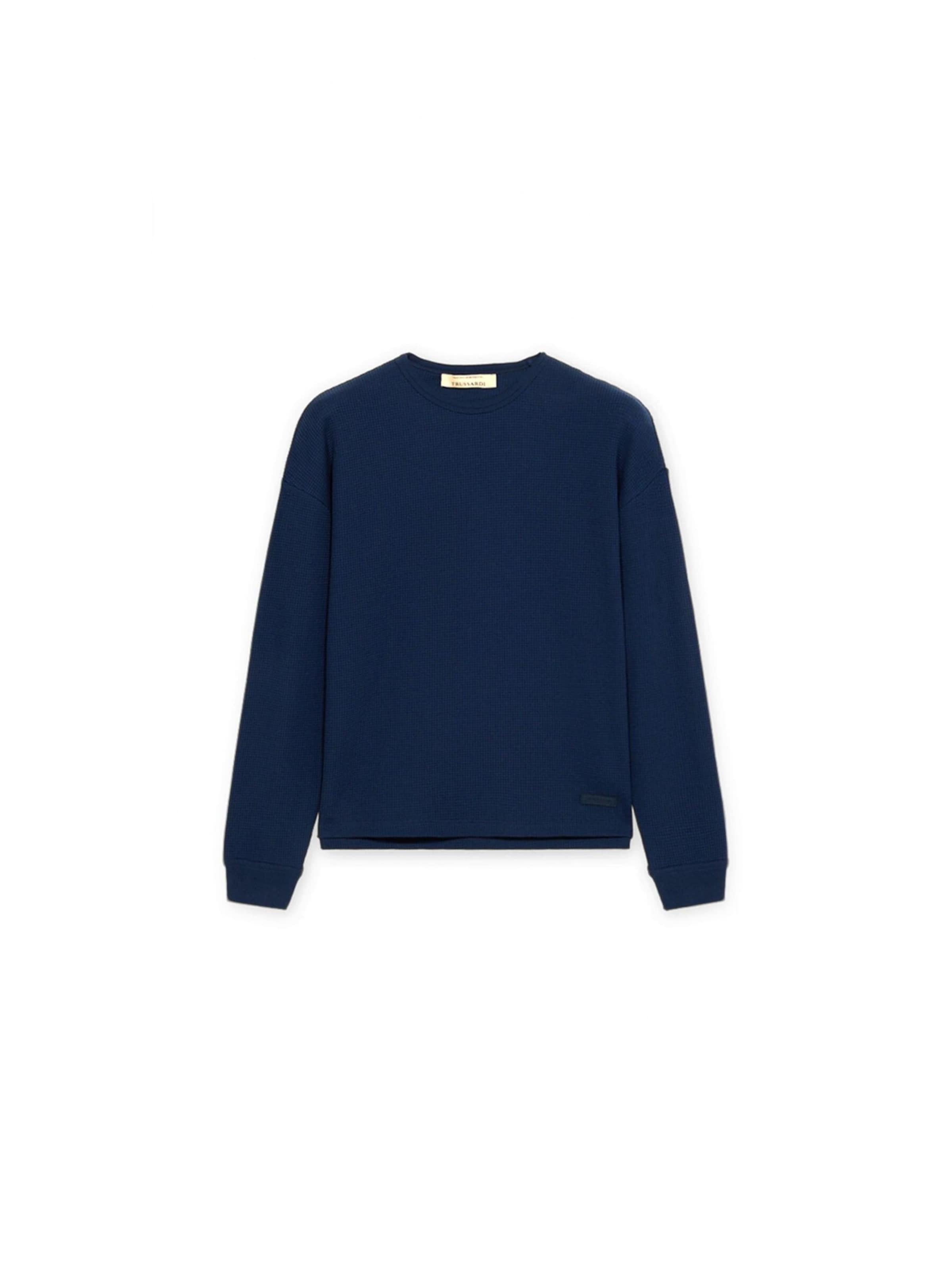 Trussardi Sweatshirt in Blauw: voorkant