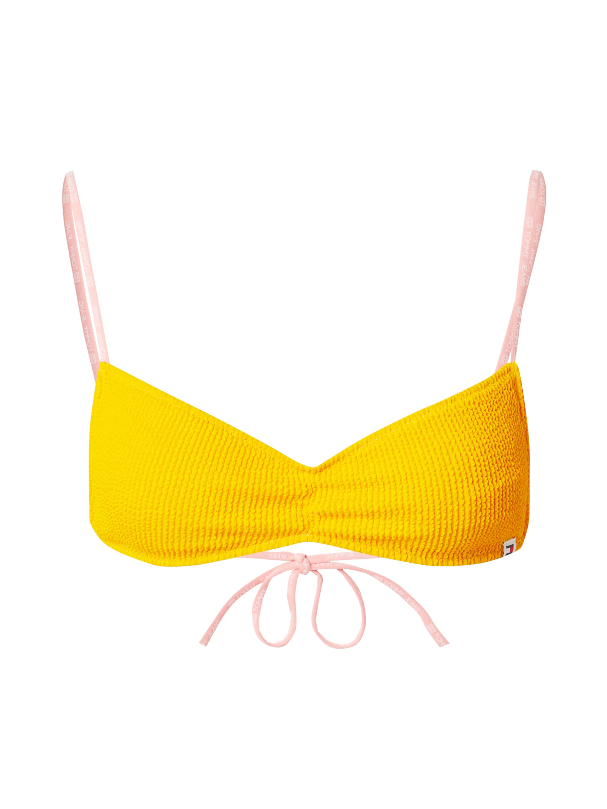 Bustino Top per bikini di Tommy Jeans in giallo: frontale