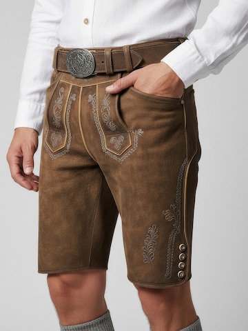 STOCKERPOINT Regular Traditional pants 'Georg' in Brown: front