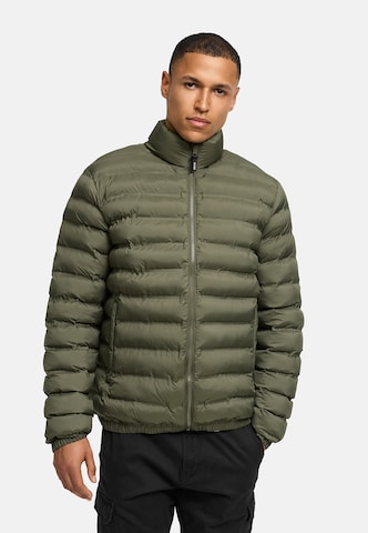 INDICODE JEANS Übergangsjacke 'Bjarne' in Grün: Vorderseite