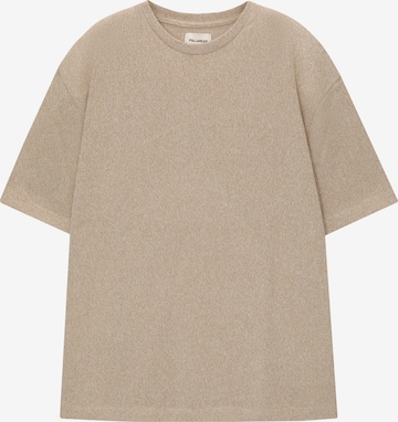 Pull&Bear T-shirt i brun: framsida