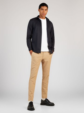 UNITED COLORS OF BENETTON Slim fit Overhemd in Zwart