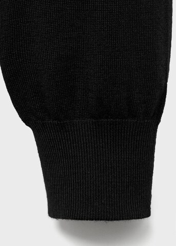 MANGO MAN Knit Cardigan 'Willyc' in Black