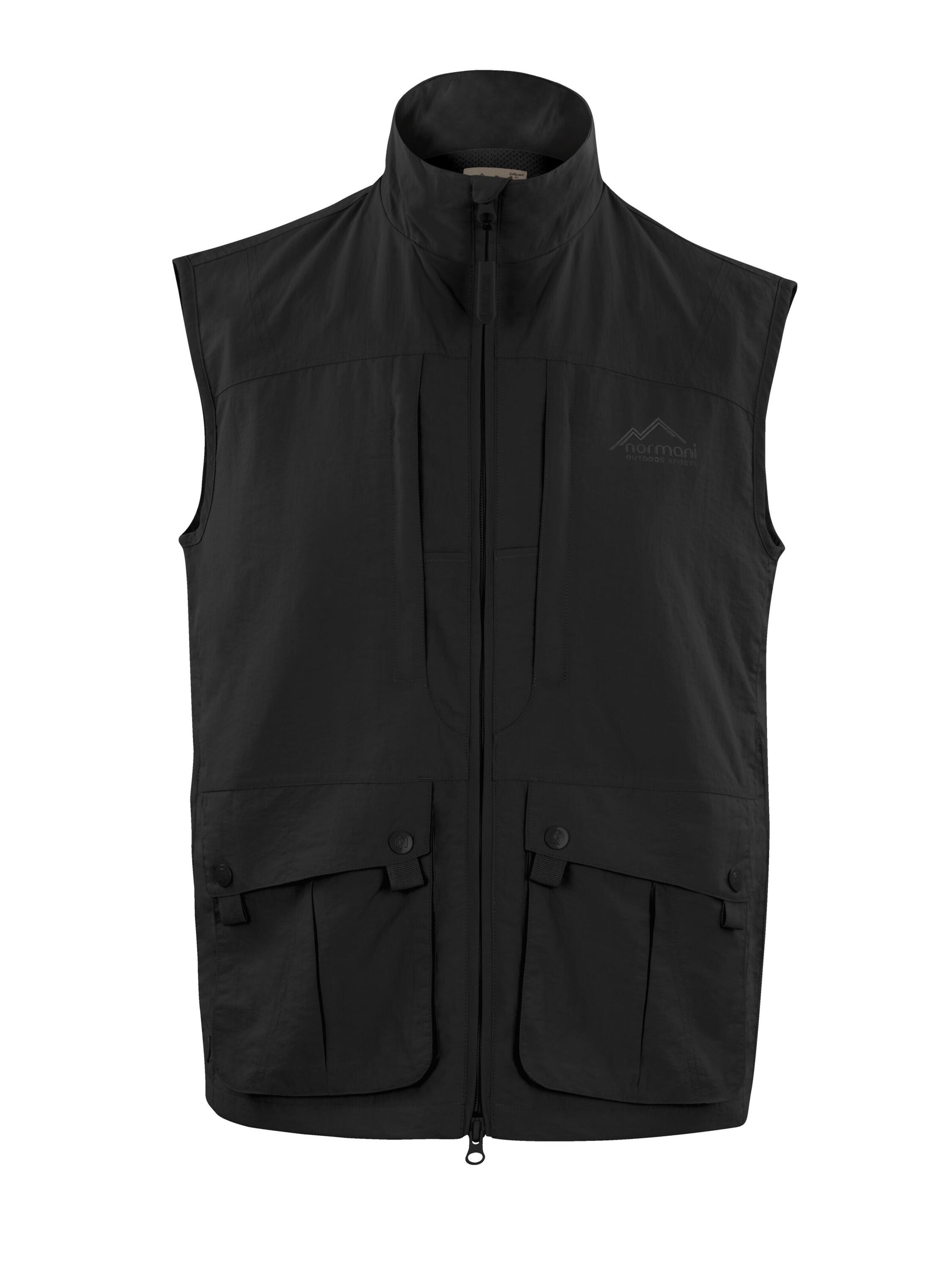 Gilet de sport 'Okapi' normani en noir : devant
