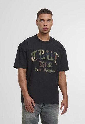 True Religion T-Shirt 'Forest Camo' in Schwarz: Vorderseite