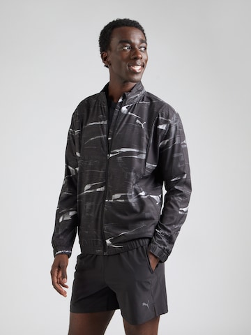 PUMA Sportjacka 'Run Velocity' i svart: framsida