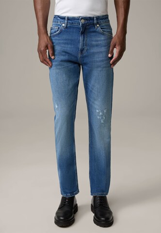 Coupe slim Jean 'Seb' STRELLSON en bleu : devant
