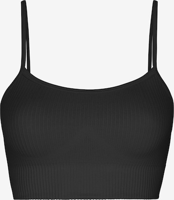 SNOCKS Bustier Sport-BH 'Seamless' in Schwarz: Vorderseite