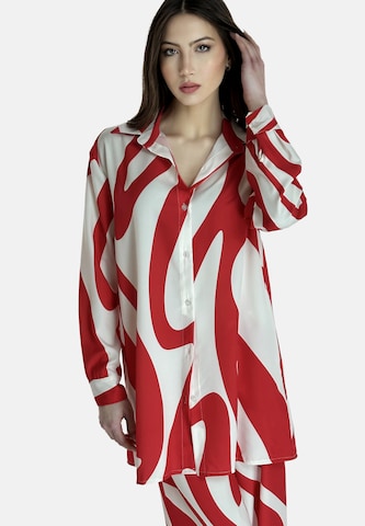 Regular Tenue d'intérieur Elara en rouge