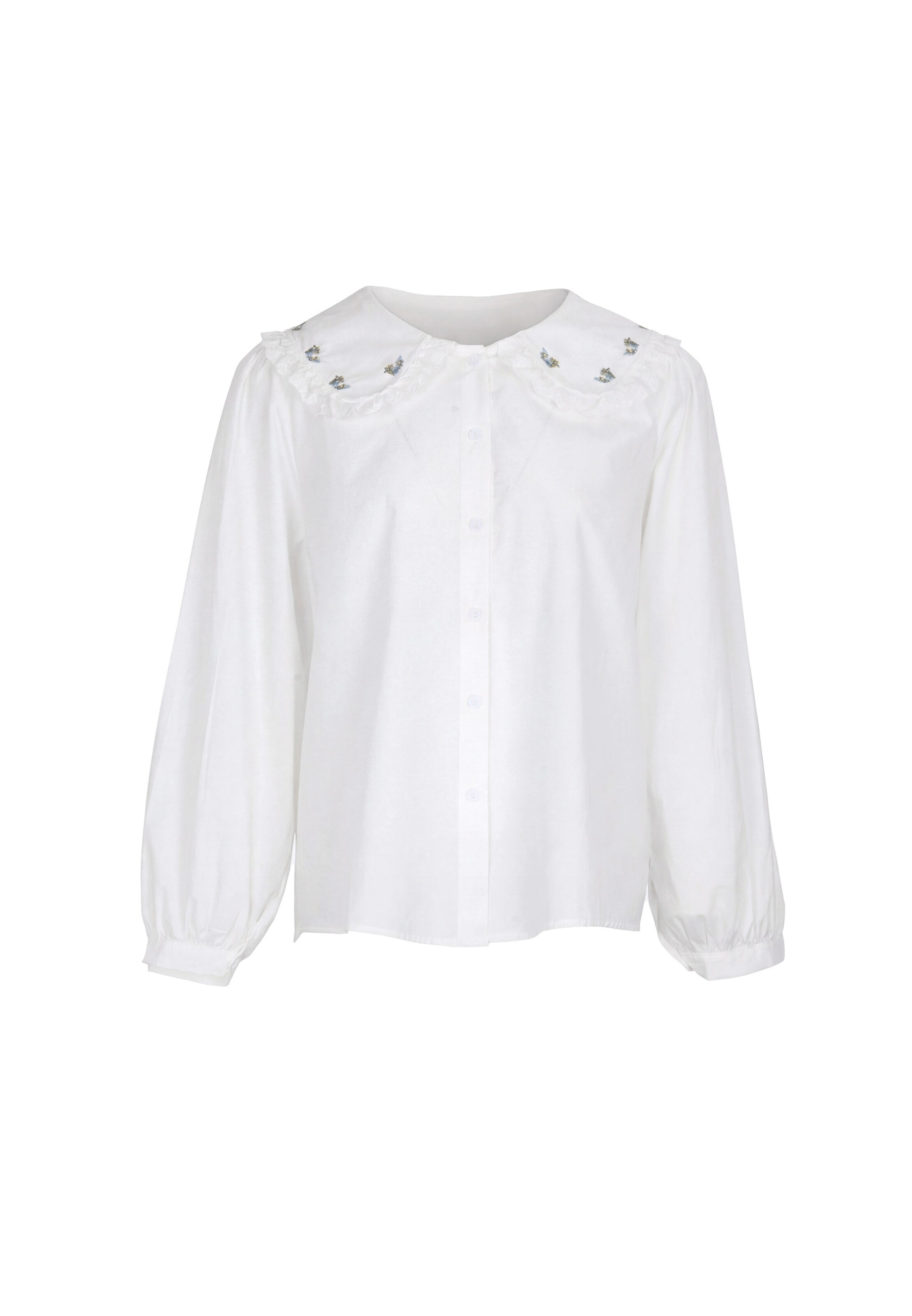 Usha - Blusa en blanco: frente