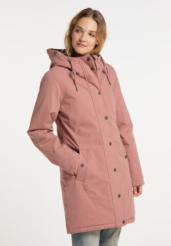 DreiMaster Vintage Raincoat in Pink: front