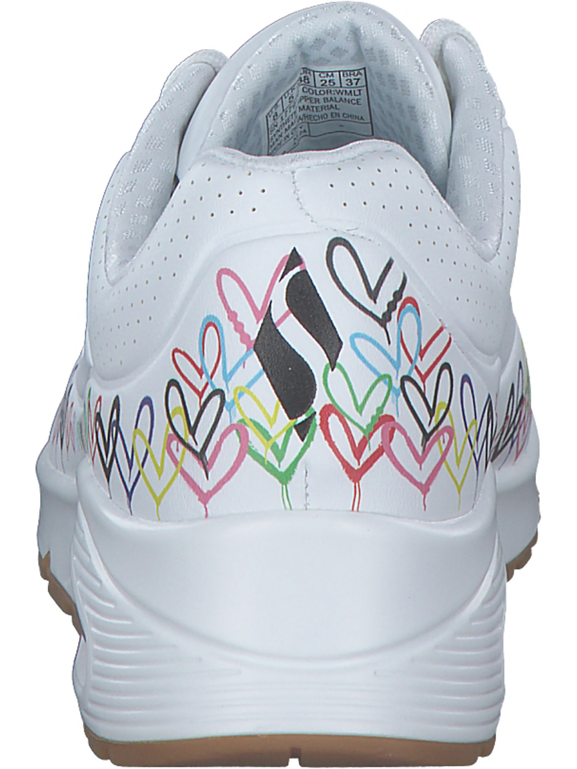 SKECHERS Sneaker 'Uno Goldcrown Collab Heart' in Weiß