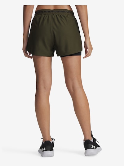 UNDER ARMOUR Sportbroek in de kleur Donkergroen / Zwart, Productweergave