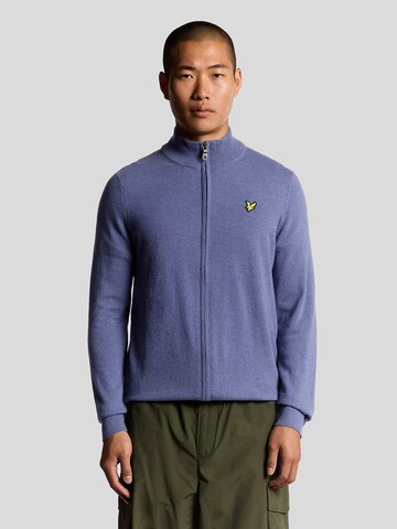Lyle & Scott Sweatvest in Grijs: voorkant