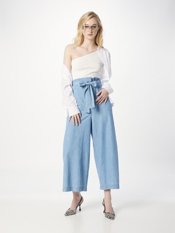 InWear Wide Leg Hose 'Oceane' in Blau