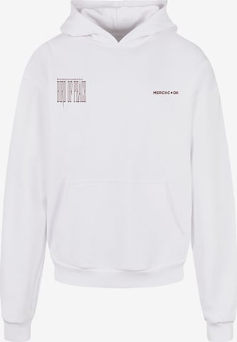 Merchcode Collegepaita 'Birds Of Peace 2' värissä valkoinen: etupuoli