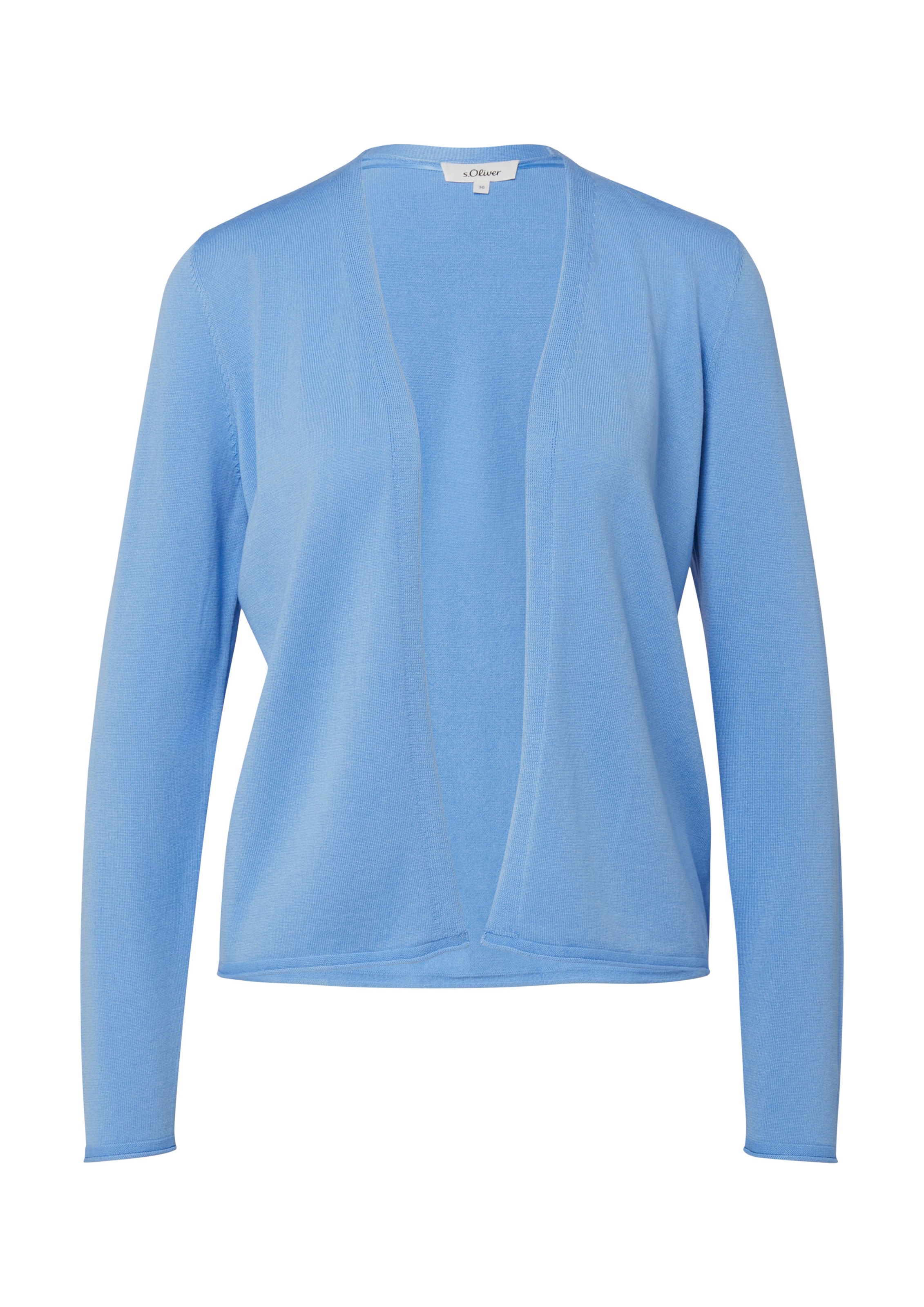 s.Oliver Gebreid vest in Blauw: voorkant