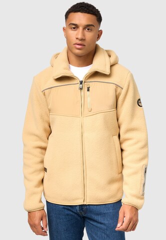 STONE HARBOUR Athletic fleece jacket in Beige