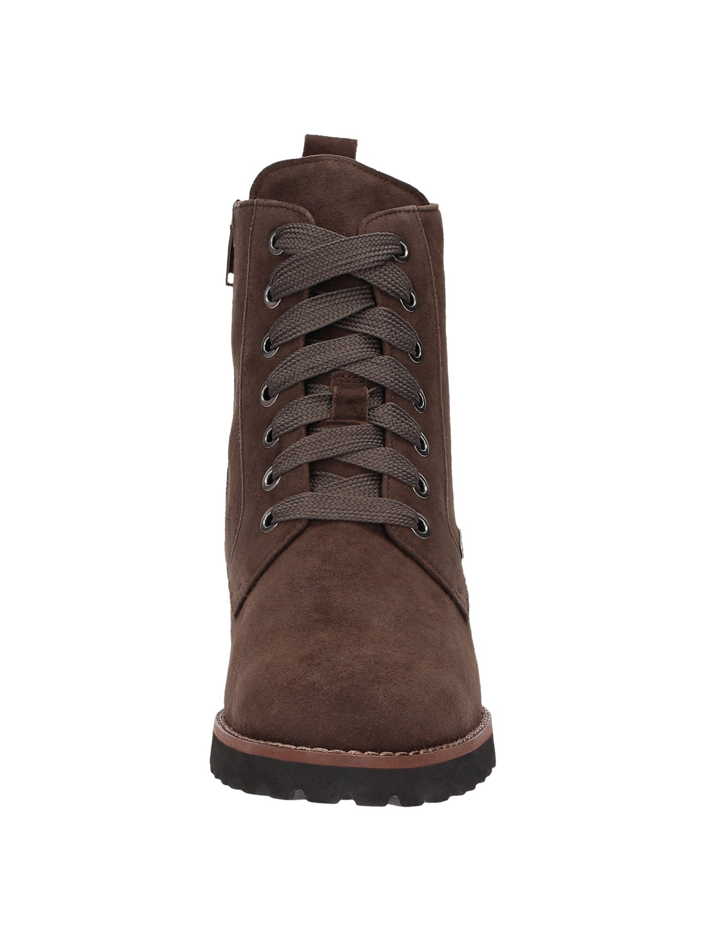 Bottines à lacets ' Merdit' SIOUX en marron