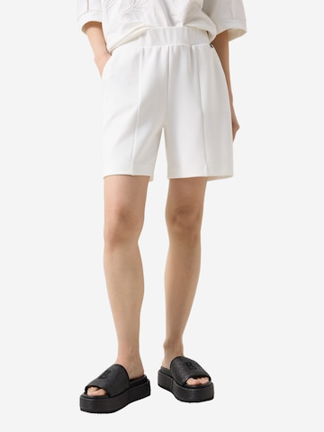 BOGNER Regular Bundfaltenhose 'Romi' in Weiß: Vorderseite