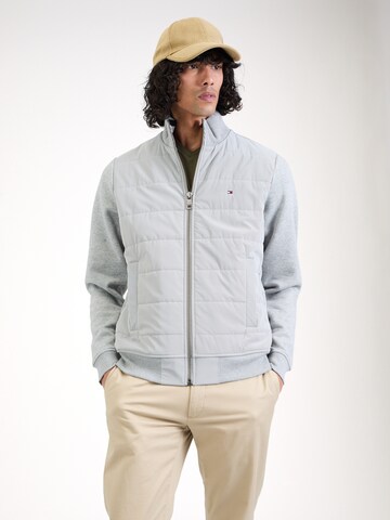Veste de survêtement TOMMY HILFIGER en gris : devant