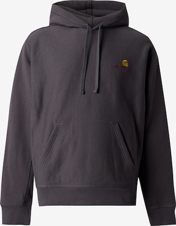 Carhartt WIP - Sweatshirt 'American Script' em cinzento: frente