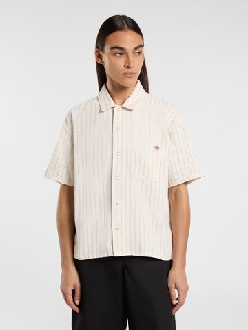 DICKIES Blouse 'SERVICE' in Beige: front