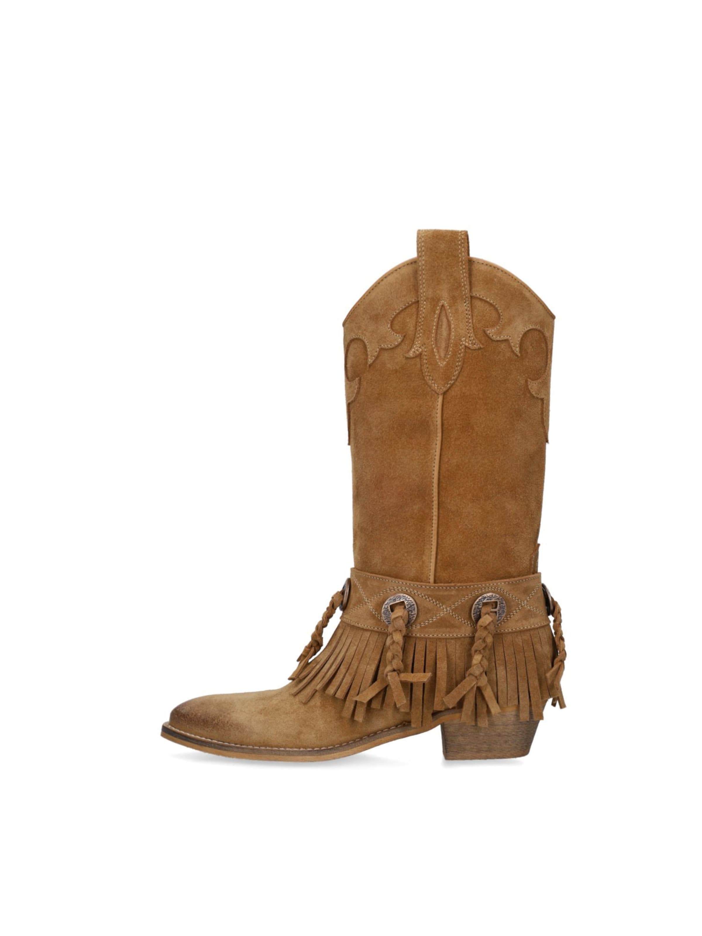 Bottes de cowboy SACHA en beige