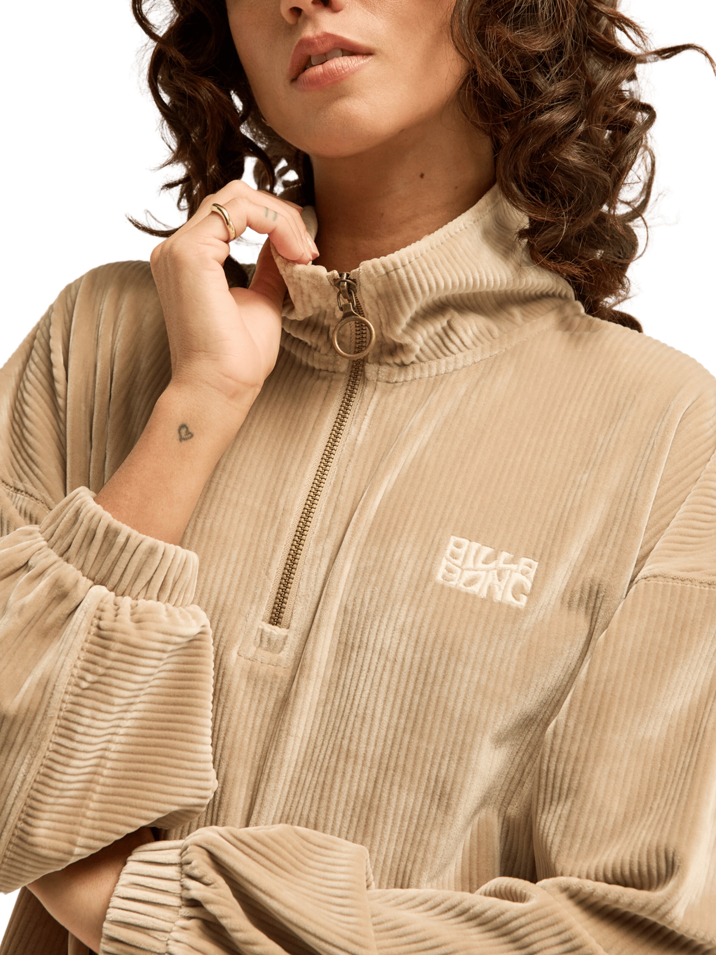 BILLABONG Sweatshirt 'Coffee Time' in Beige