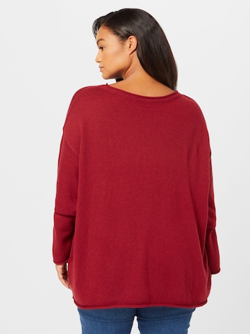 Tommy Hilfiger Curve Oversized sweater in Red