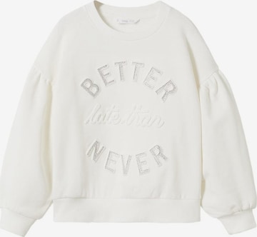 MANGO KIDS Sweatshirt 'Cool' in White: front