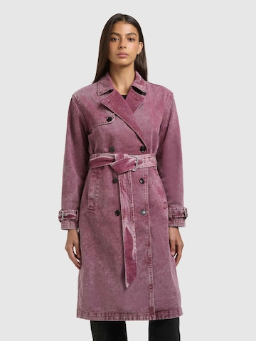 Manteau mi-saison 'Hera' khujo en violet : devant