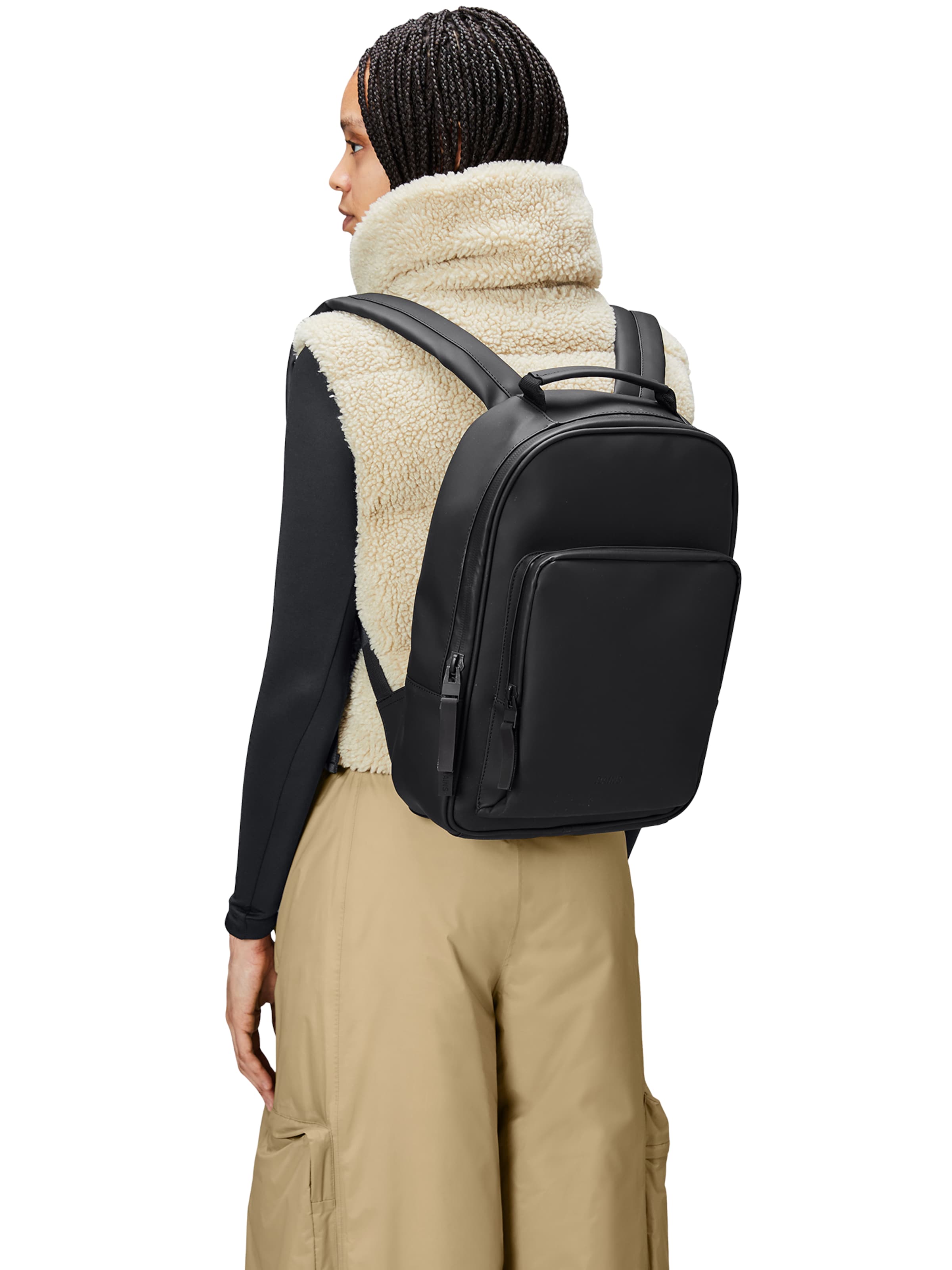 RAINS Hátizsák - fekete