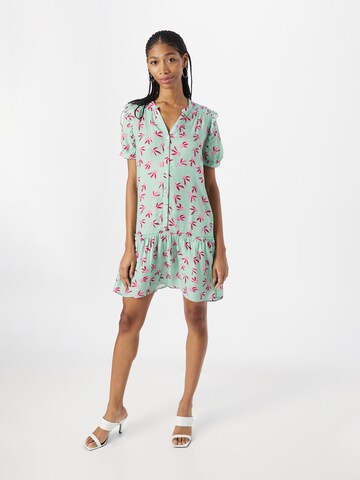 POM Amsterdam Dress 'Eve Fly Away' in Green: front