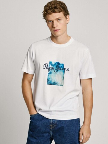 Pepe Jeans T-Shirt 'Prush' in Weiß: Vorderseite